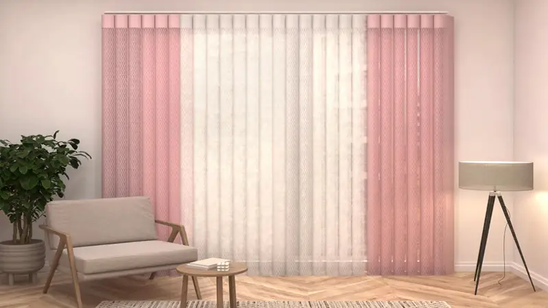 پرده ورتیکال صورتی