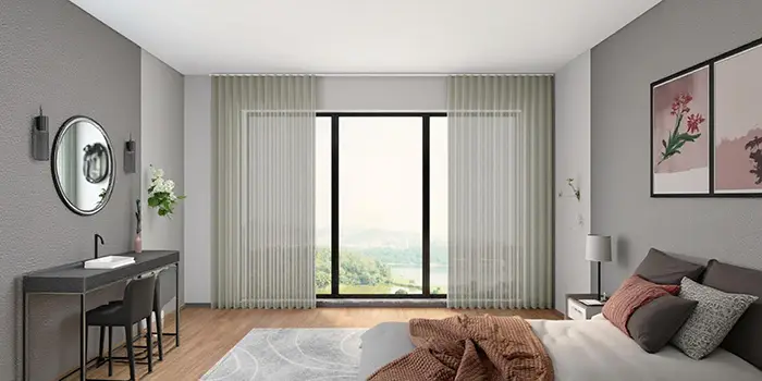 پرده حریر اتاق خواب