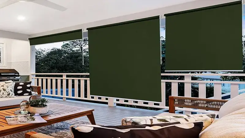 پرده شید سبز