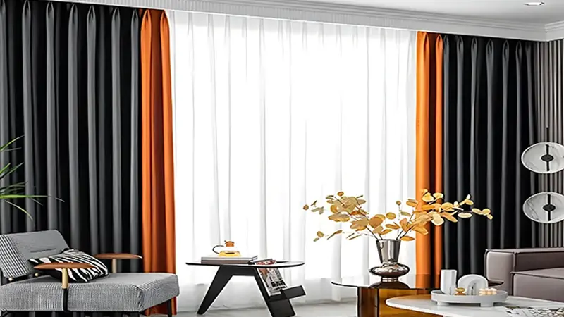 قیمت پرده پانچی دو رنگ