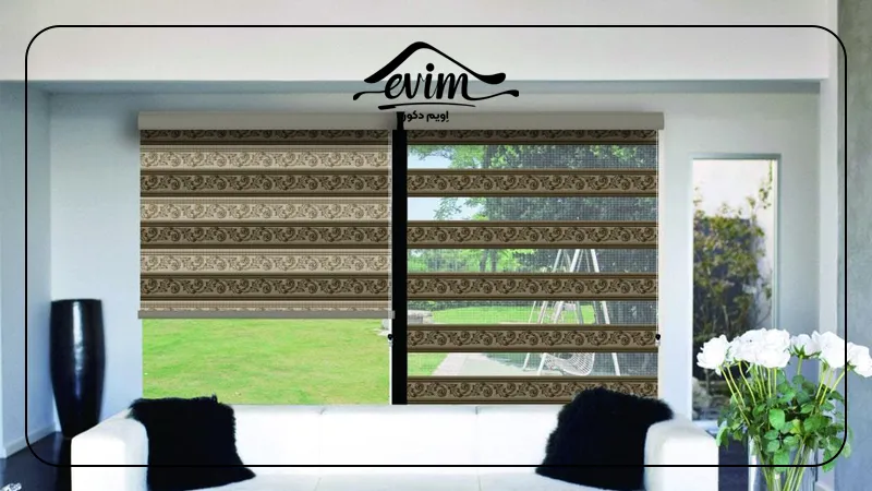 پرده زبرا ژاکارد