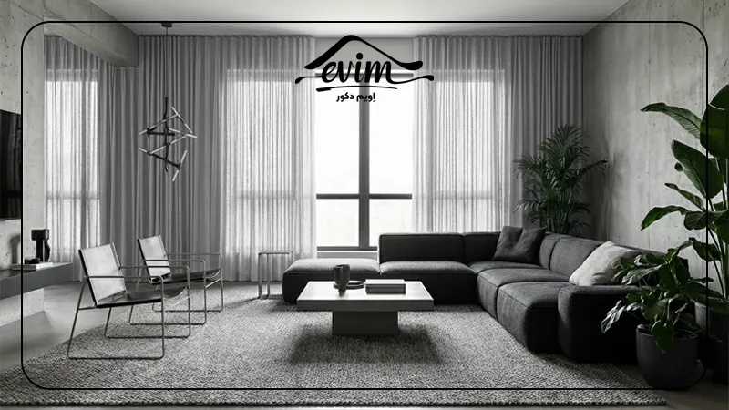 رنگ طوسی در دکوراسیون مینیمال