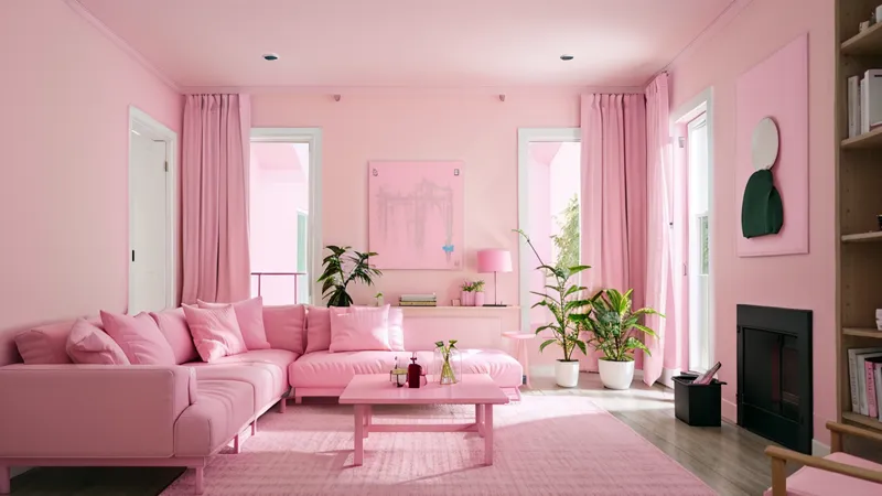 دکوراسیون صورتی