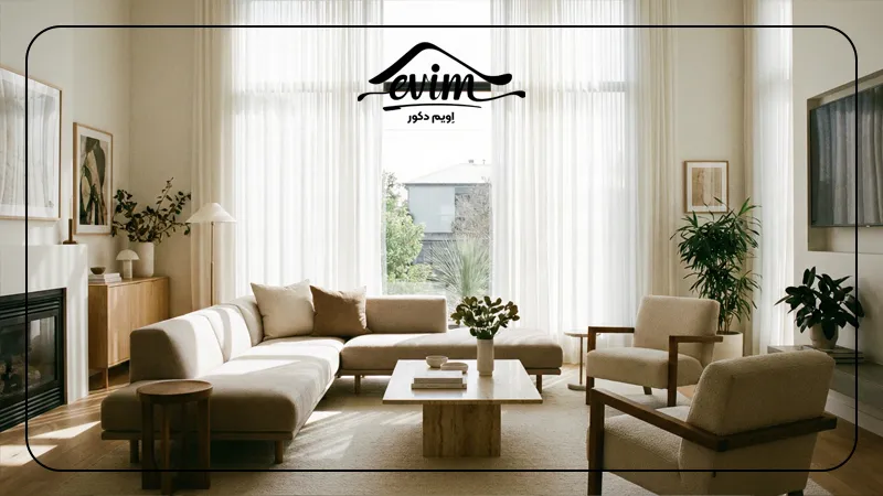 پرده مناسب افزایش نور طبیعی خانه