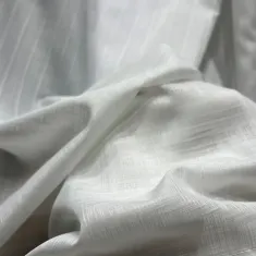 پرده حریر بافت دار رنگ شیری