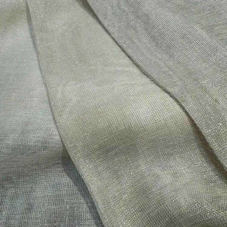 پرده مینیمال کتان لمه دار