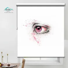 پرده شید چاپی - طرح چشم