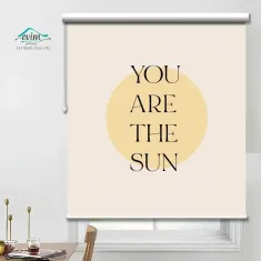 پرده شید چاپی - طرح you are the sun