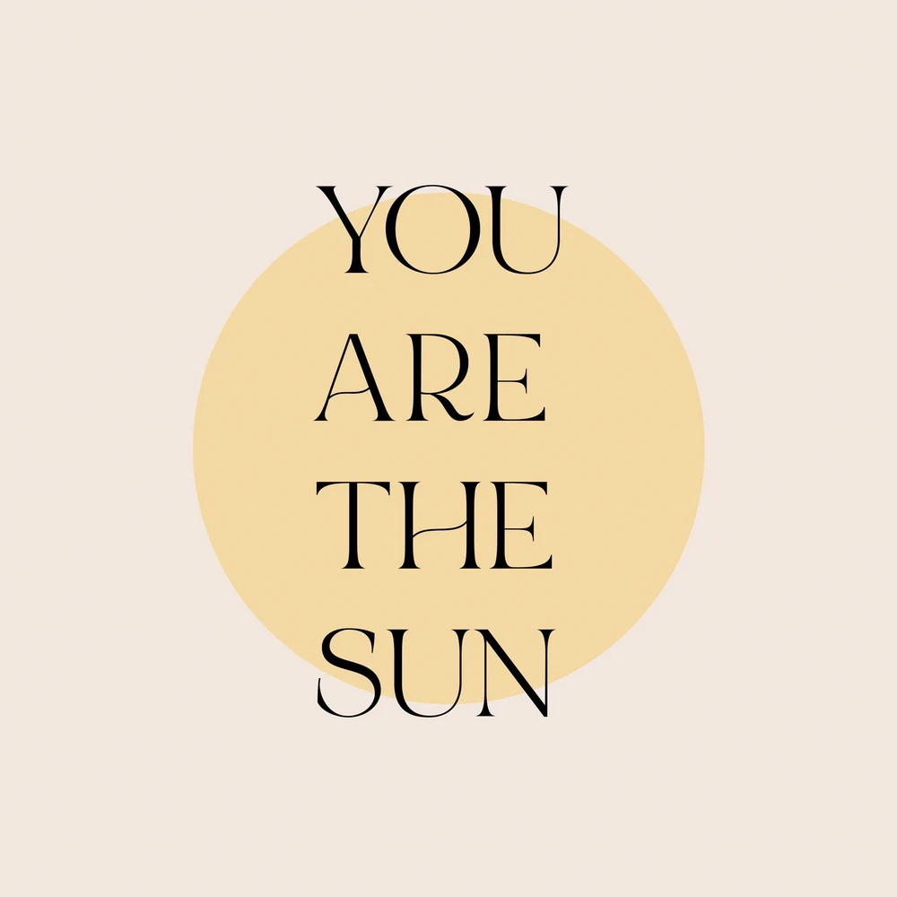پرده شید چاپی - طرح you are the sun