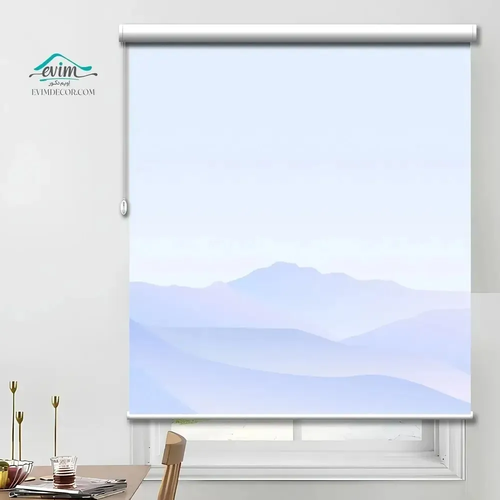 پرده شید چاپی - طرح آسمان