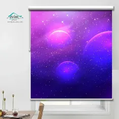 پرده چاپی طرح کهکشان