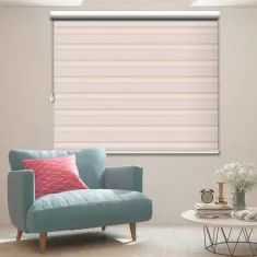 پرده زبرا طرح پلیسه سیم دوزی راه راه
