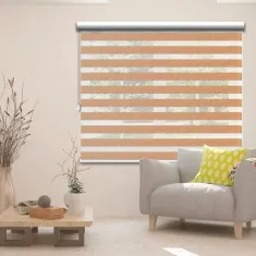 پرده زبرا طرح پوست درختی