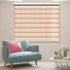 پرده زبرا پلیسه دو رنگ