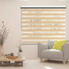 پرده زبرا چروک رنگی